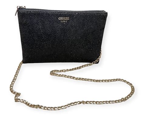 guess tasche schwarz glitzer|guess damentaschen online shop.